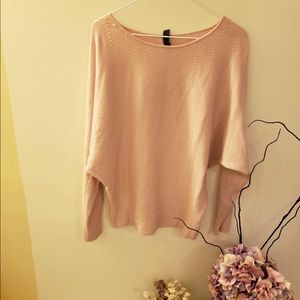 Francesca’s small super soft baby pink blouse